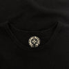 CHROME HEARTS クロムハーツ（原本無） Thermal L/S Tee スクロールラベル CHプラス ロゴ サーマル長袖Tシャツ ブラック系 M【中古】