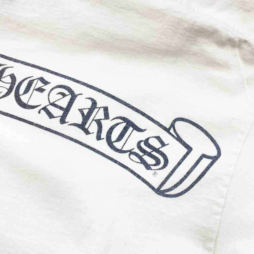 CHROME HEARTS クロムハーツ（原本無） ホースシュー ポケット スクロール ラベル スター 半袖 Tシャツ ホワイト系 M【中古】