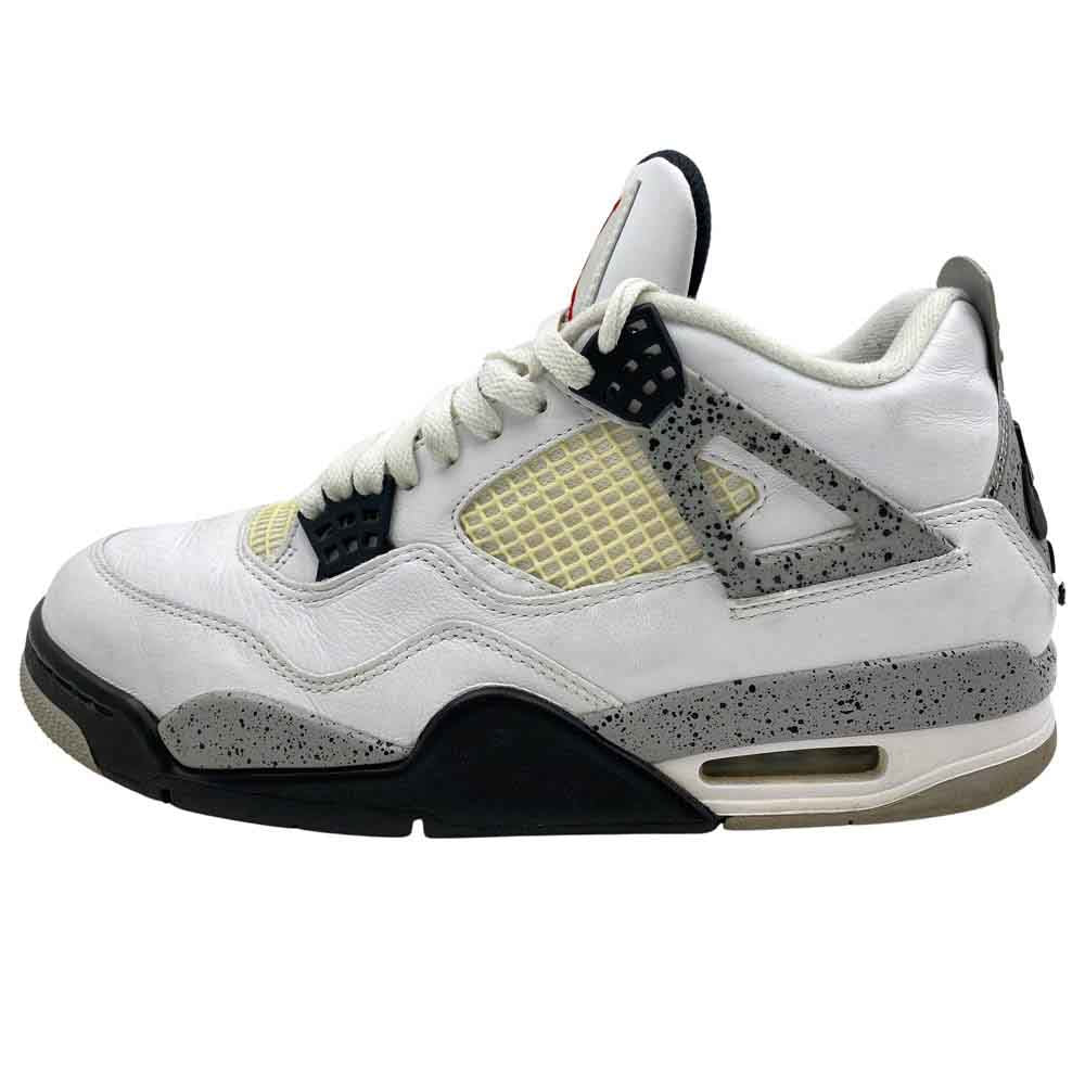 NIKE ナイキ 840606-192 Air Jordan 4 Retro White Cement エアジョーダン4 レトロ ホワイトセメント スニーカー 27.5cm【中古】