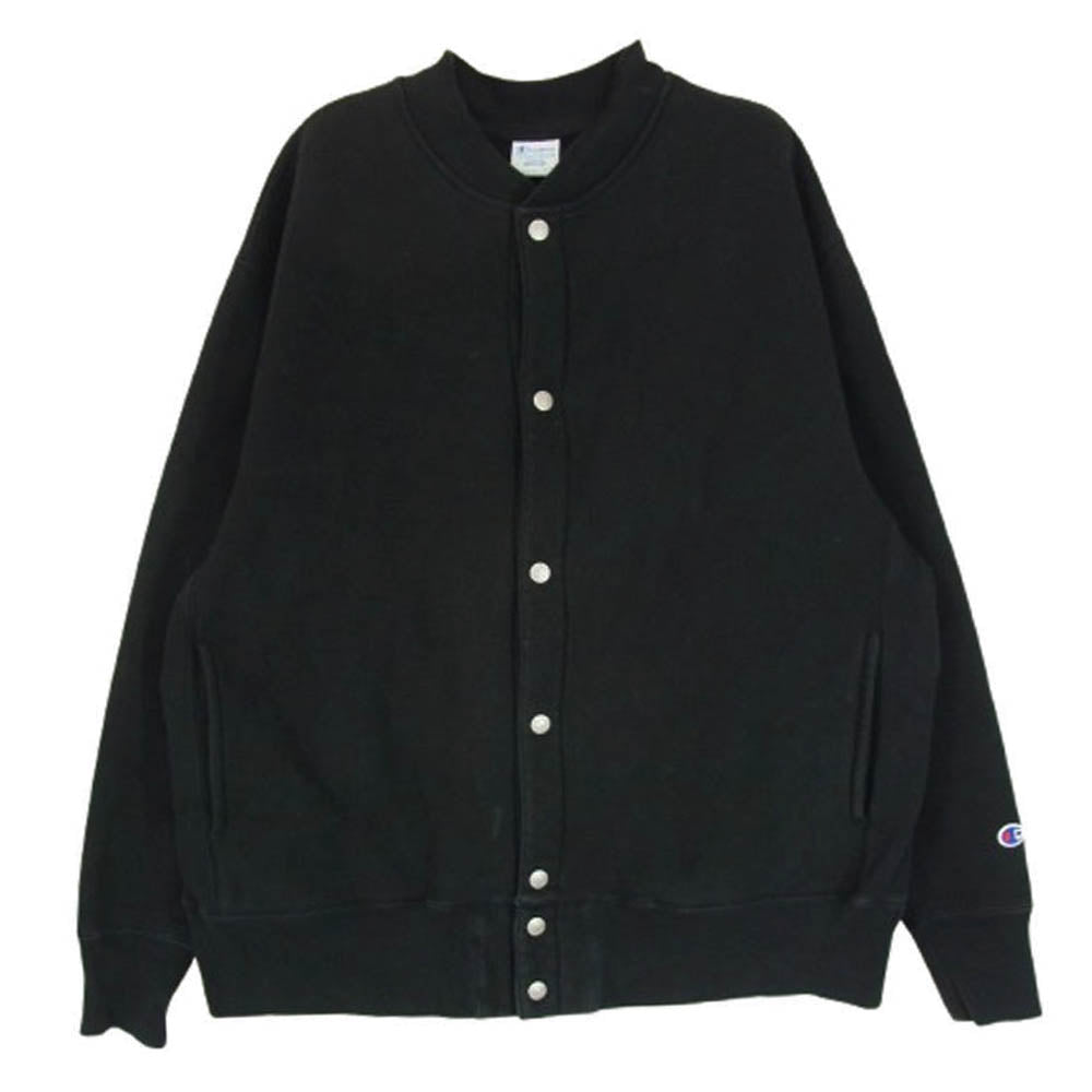 Champion チャンピオン 24AW C8-A035 × BEAMS ビームス × MIN-NANO ミンナノ スウェット カーディガン ブルゾン ブラック系 M【中古】