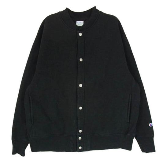 Champion チャンピオン 24AW C8-A035 × BEAMS ビームス × MIN-NANO ミンナノ スウェット カーディガン ブルゾン ブラック系 M【中古】
