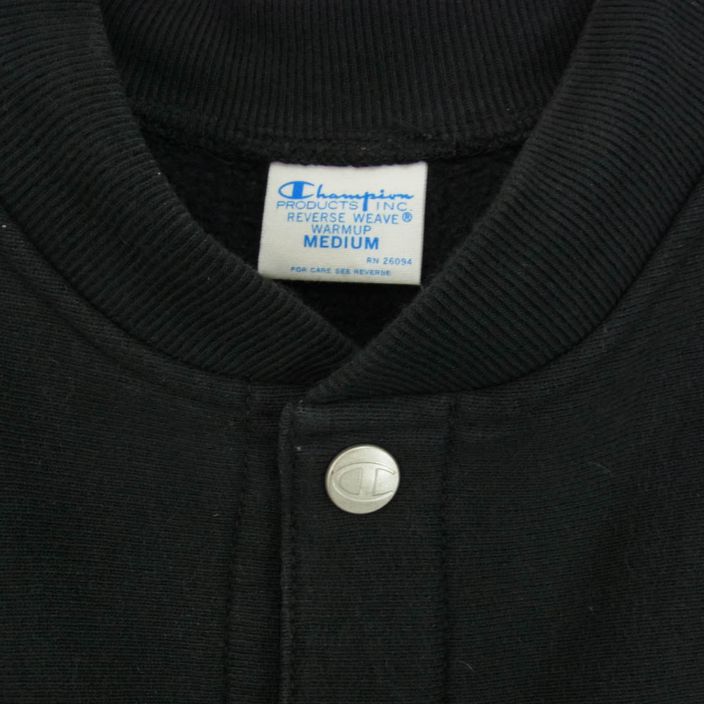 Champion チャンピオン 24AW C8-A035 × BEAMS ビームス × MIN-NANO ミンナノ スウェット カーディガン ブルゾン ブラック系 M【中古】