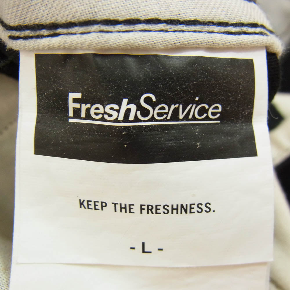 FreshService フレッシュサービス 25SS FSC251-40137 BACK SATEEN FIELD PANTS フィールド カーゴパンツ ブラック系 L【中古】