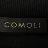 COMOLI コモリ A03-0513 コットン ジャージ モックネック プルオーバー 長袖カットソー ブラック系 1【中古】