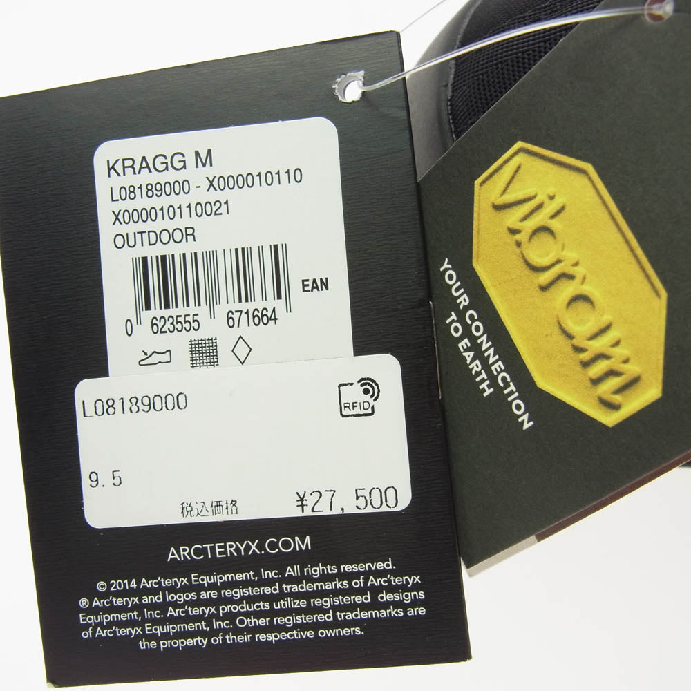 ARC'TERYX アークテリクス X0000010110 KRAGG クラッグ アプローチ シューズ スニーカー ブラック系 28cm【新古品】【未使用】【中古】