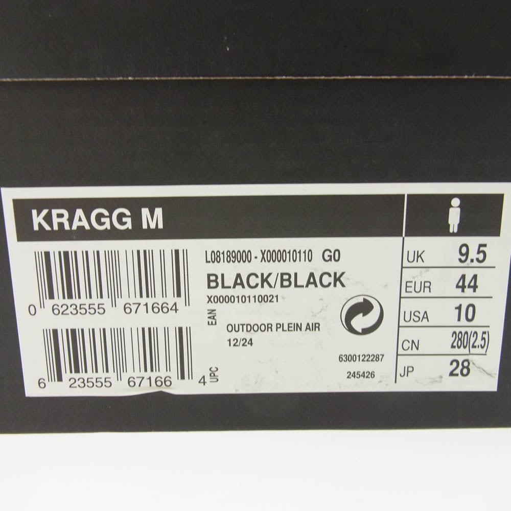 ARC'TERYX アークテリクス X0000010110 KRAGG クラッグ アプローチ シューズ スニーカー ブラック系 28cm【新古品】【未使用】【中古】