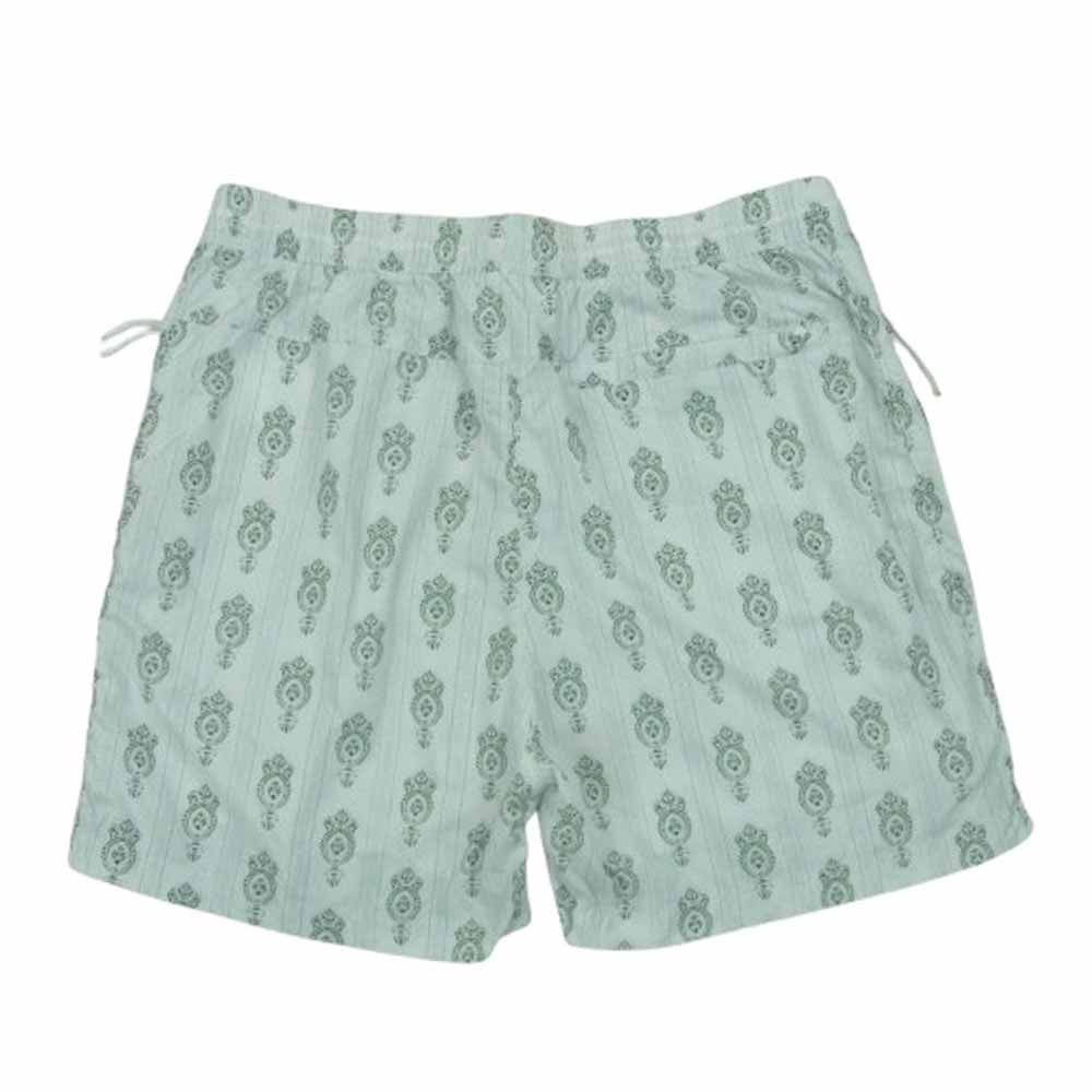 KITH キス 総柄 ナイロン ショーツ ハーフ ショート パンツ 中国製 ライトブルー系 グリーン系 ホワイト系 M【中古】