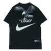 NIKE ナイキ BQ0827-010 Off-White NRG A6 T-Shirt オフホワイト プリント 半袖 Tシャツ ブラック系 L【極上美品】【中古】