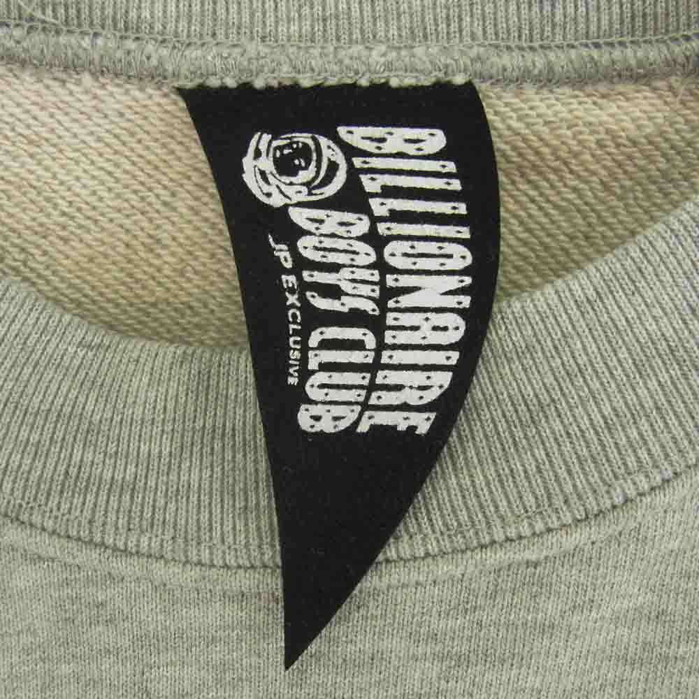 Billionaire Boys Club ビリオネアボーイズクラブ x BOUNTY HUNTER バウンティーハンター プリント クルー スウェット グレー系 L【中古】
