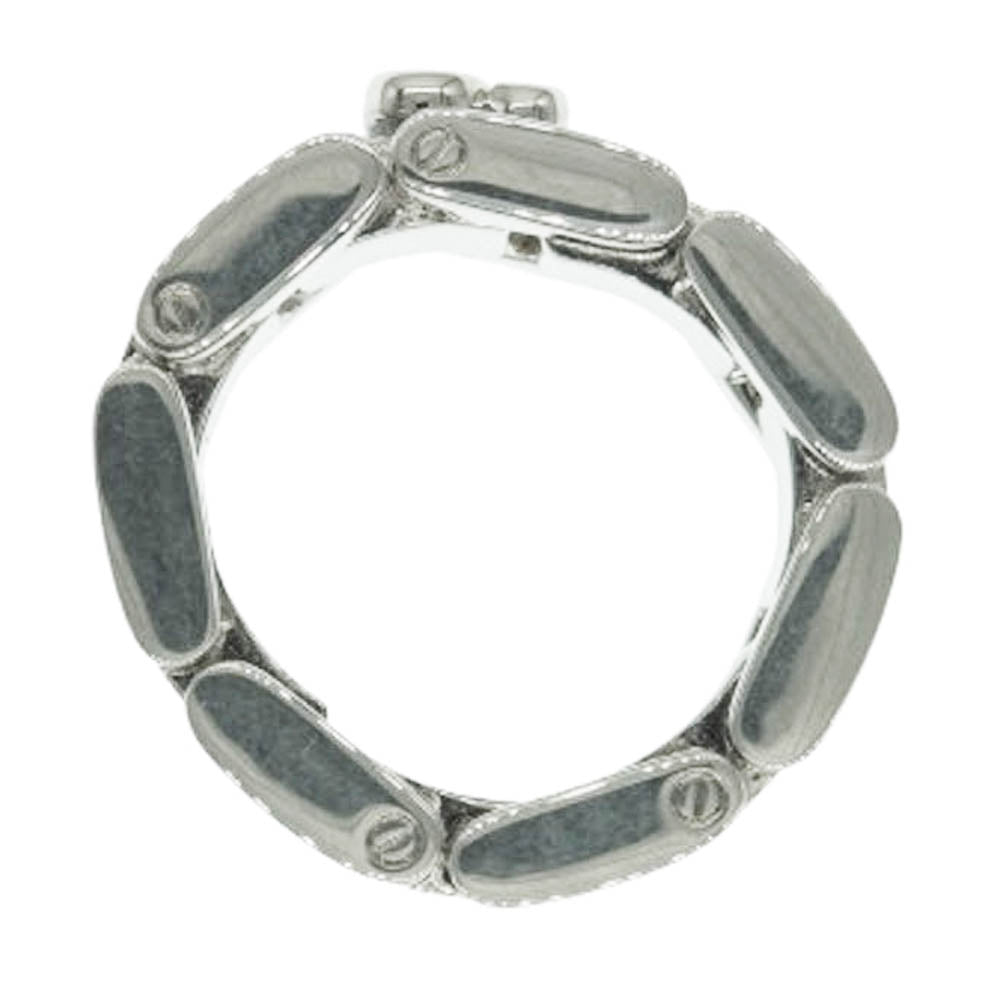 BALENCIAGA バレンシアガ 792607 24/7 Brass Ring リング シルバー系 約20号【中古】