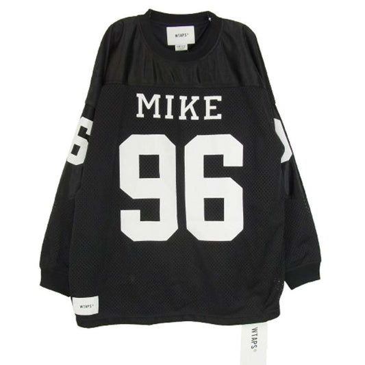WTAPS ダブルタップス 25SS 251ATDT-CSM23 Netminder T-Shirt メッシュ フットボール 長袖 カットソー ブラック系 X02【新古品】【未使用】【中古】