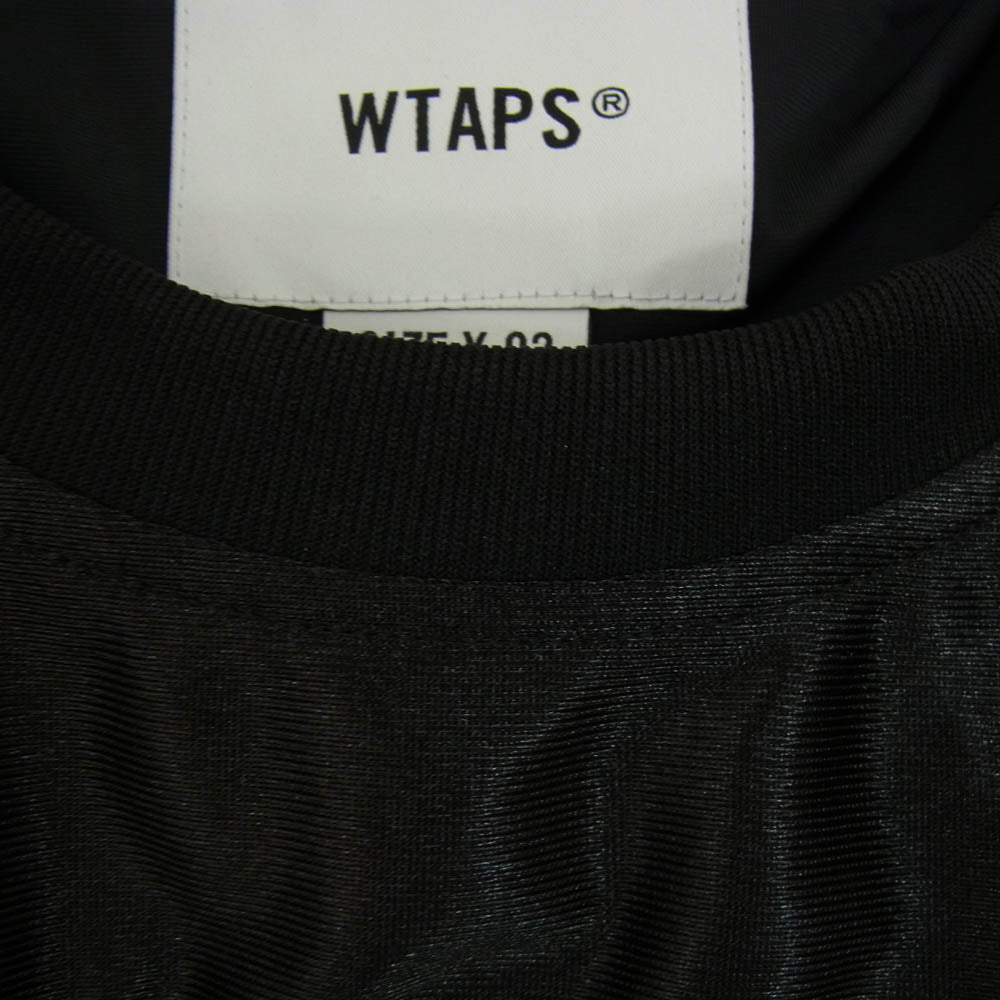 WTAPS ダブルタップス 25SS 251ATDT-CSM23 Netminder T-Shirt メッシュ フットボール 長袖 カットソー ブラック系 X02【新古品】【未使用】【中古】