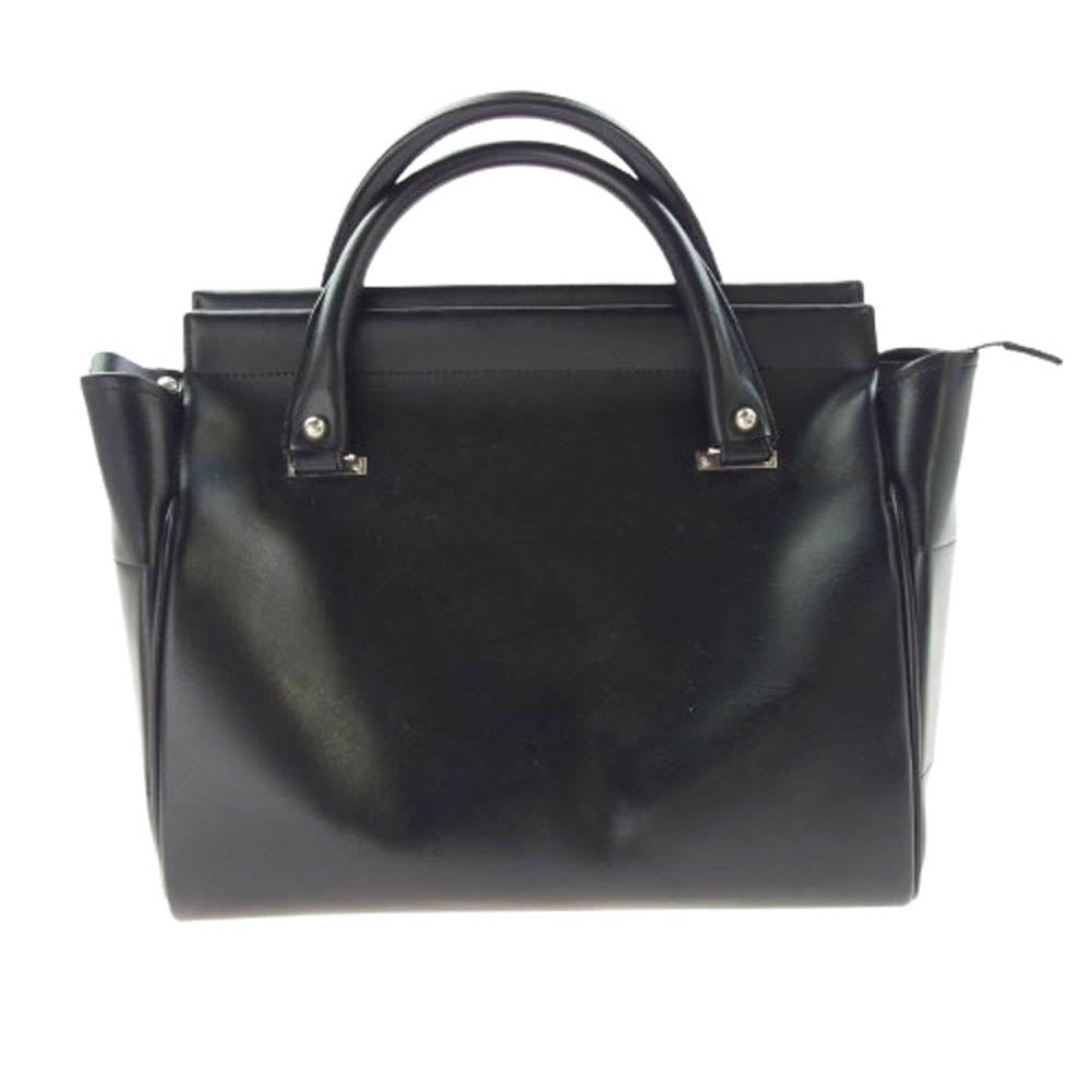 robe de chambre COMME des GARCONS ローブドシャンブルコムデギャルソン フェイクレザー ドクターバッグ ハンドバッグ ブラック系【中古】