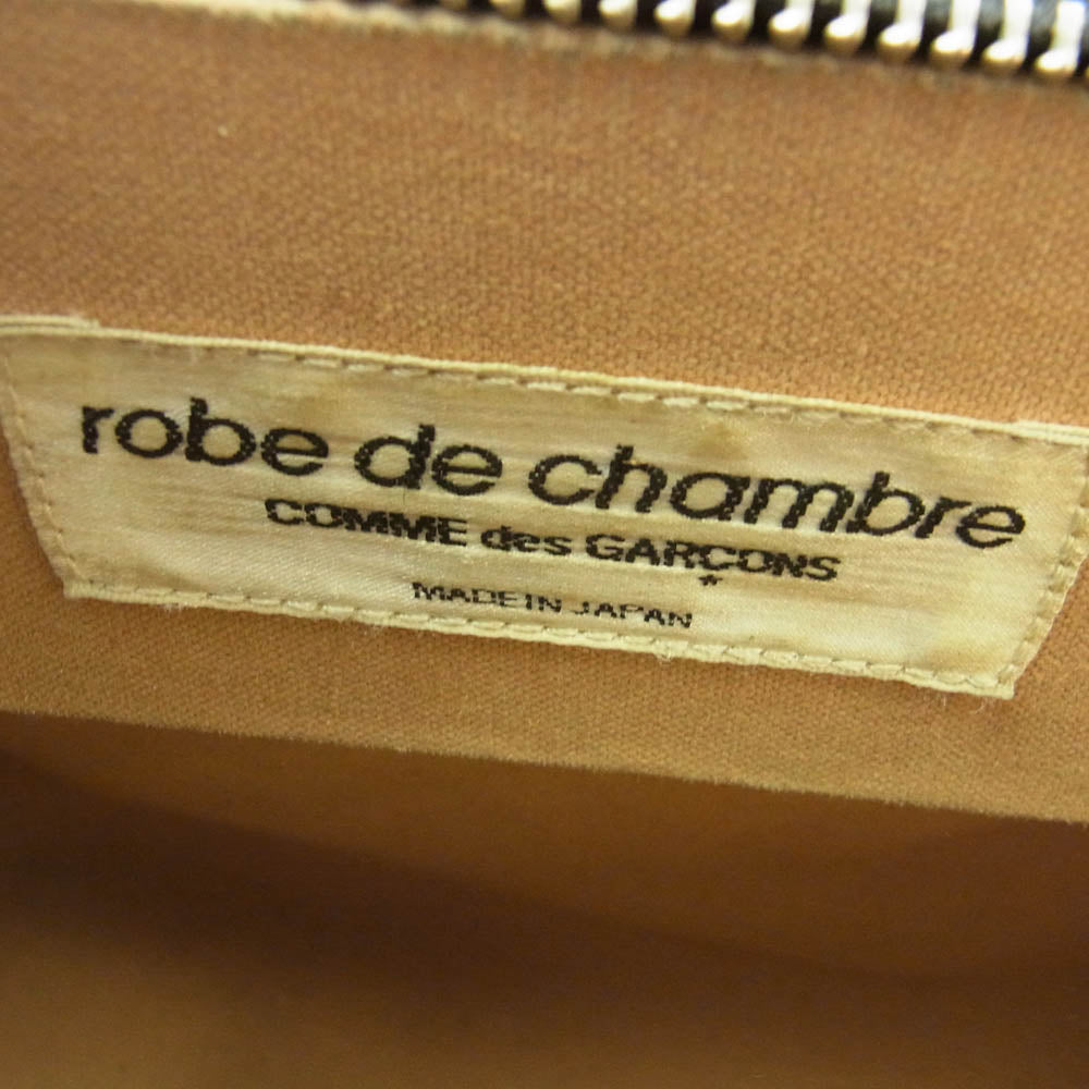 robe de chambre COMME des GARCONS ローブドシャンブルコムデギャルソン フェイクレザー ドクターバッグ ハンドバッグ ブラック系【中古】