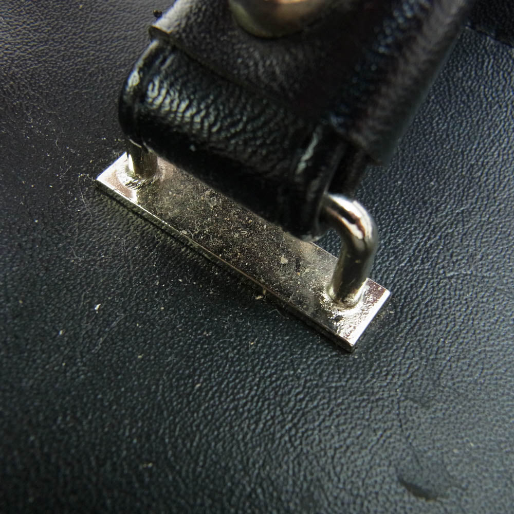 robe de chambre COMME des GARCONS ローブドシャンブルコムデギャルソン フェイクレザー ドクターバッグ ハンドバッグ ブラック系【中古】