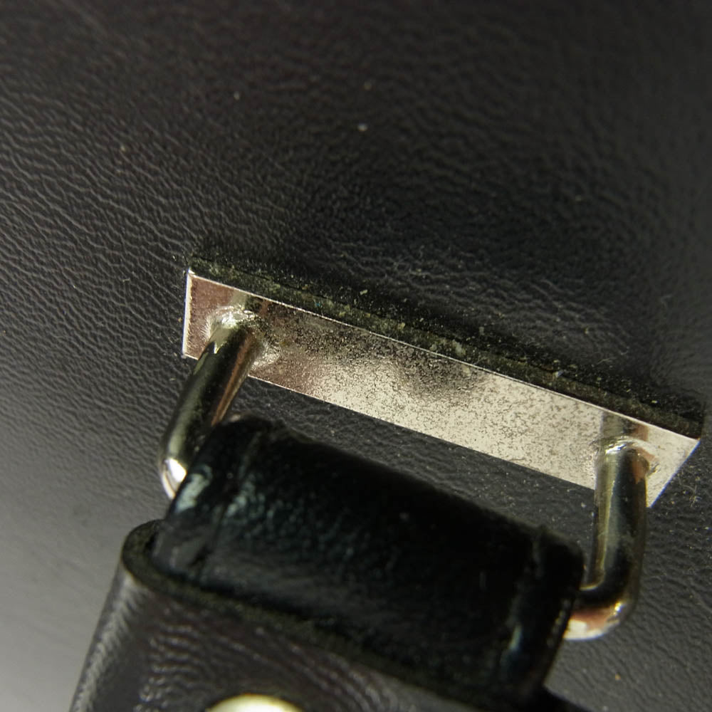 robe de chambre COMME des GARCONS ローブドシャンブルコムデギャルソン フェイクレザー ドクターバッグ ハンドバッグ ブラック系【中古】