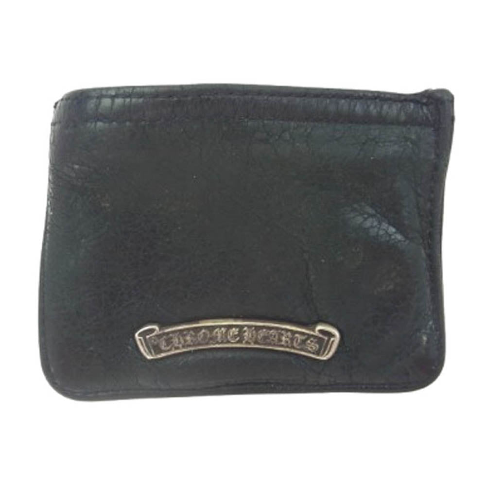 CHROME HEARTS クロムハーツ（原本無） ZPR CHNG PURSE2 チェンジパース #2 ダガージップ レザー コインケース ブラック系【中古】