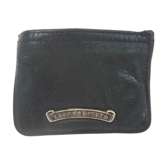 CHROME HEARTS クロムハーツ（原本無） ZPR CHNG PURSE2 チェンジパース #2 ダガージップ レザー コインケース ブラック系【中古】
