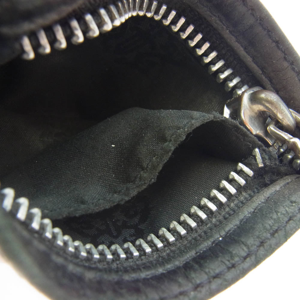 CHROME HEARTS クロムハーツ（原本無） ZPR CHNG PURSE2 チェンジパース #2 ダガージップ レザー コインケース ブラック系【中古】