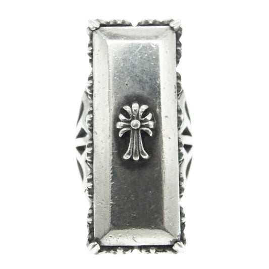 CHROME HEARTS クロムハーツ（原本無） RECT CH CRS SIDE カクテルCH リング 11.5号【中古】