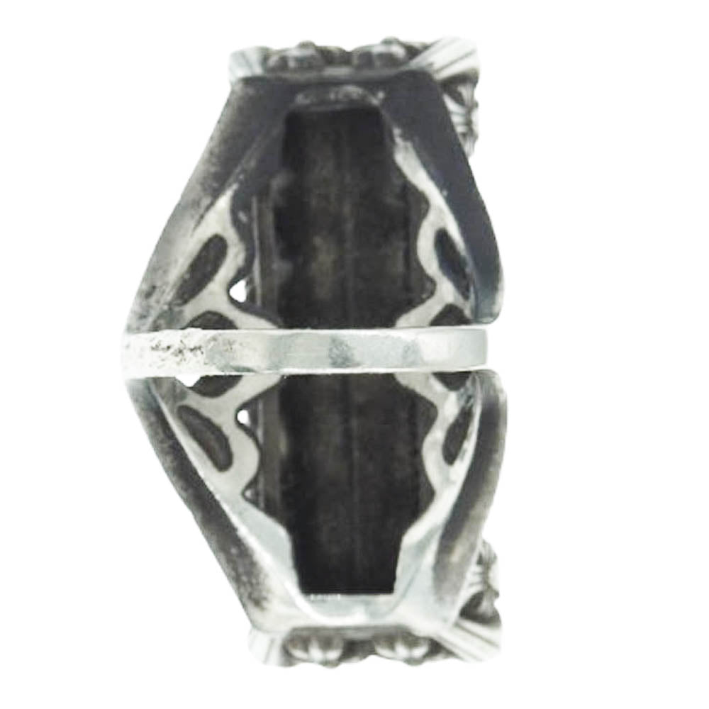 CHROME HEARTS クロムハーツ（原本無） RECT CH CRS SIDE カクテルCH リング 11.5号【中古】