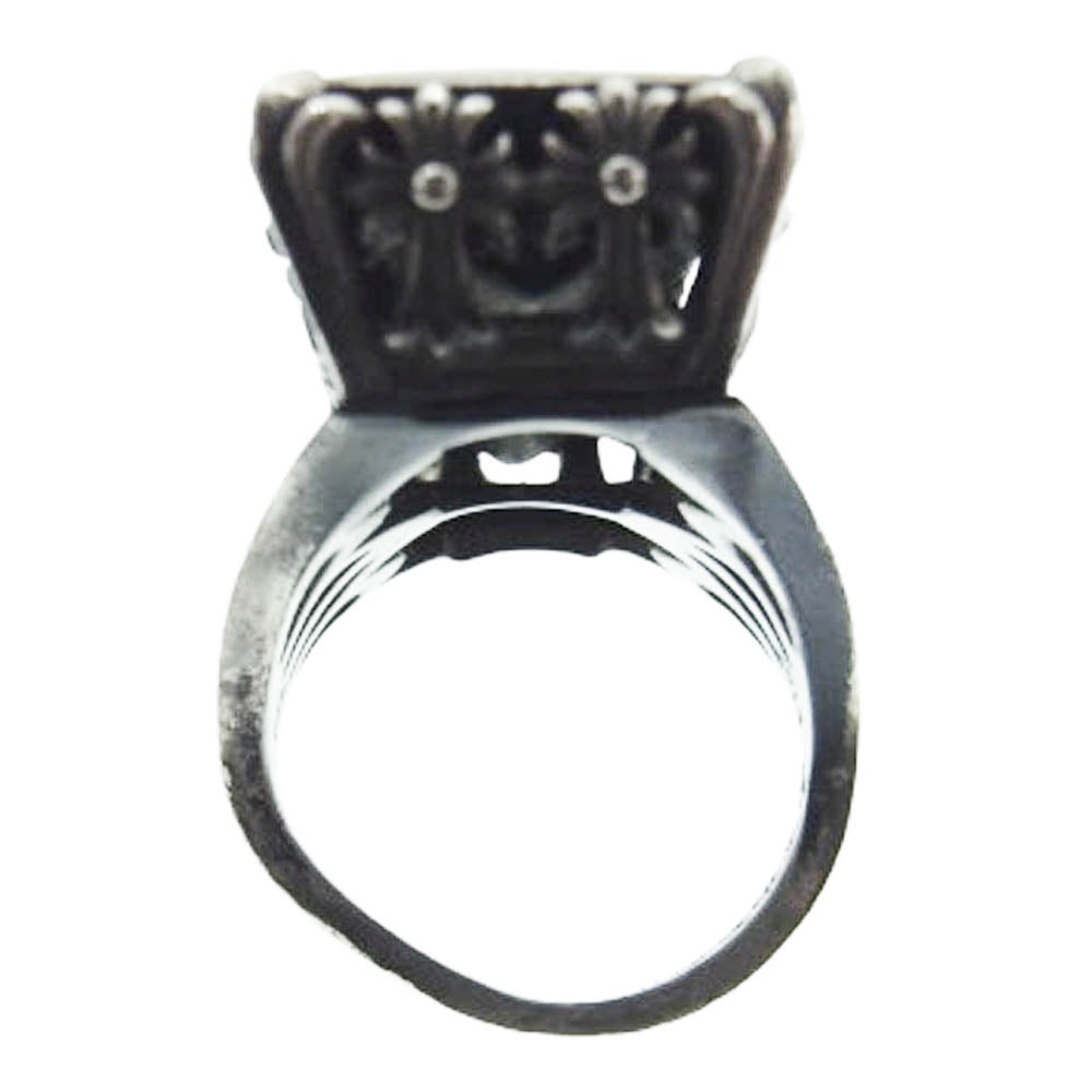 CHROME HEARTS クロムハーツ（原本無） RECT CH CRS SIDE カクテルCH リング 11.5号【中古】