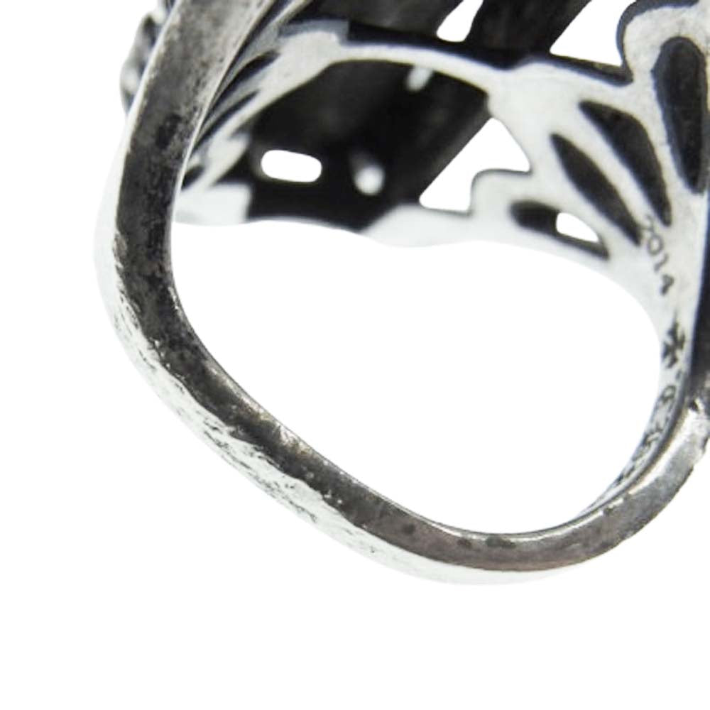 CHROME HEARTS クロムハーツ（原本無） RECT CH CRS SIDE カクテルCH リング 11.5号【中古】