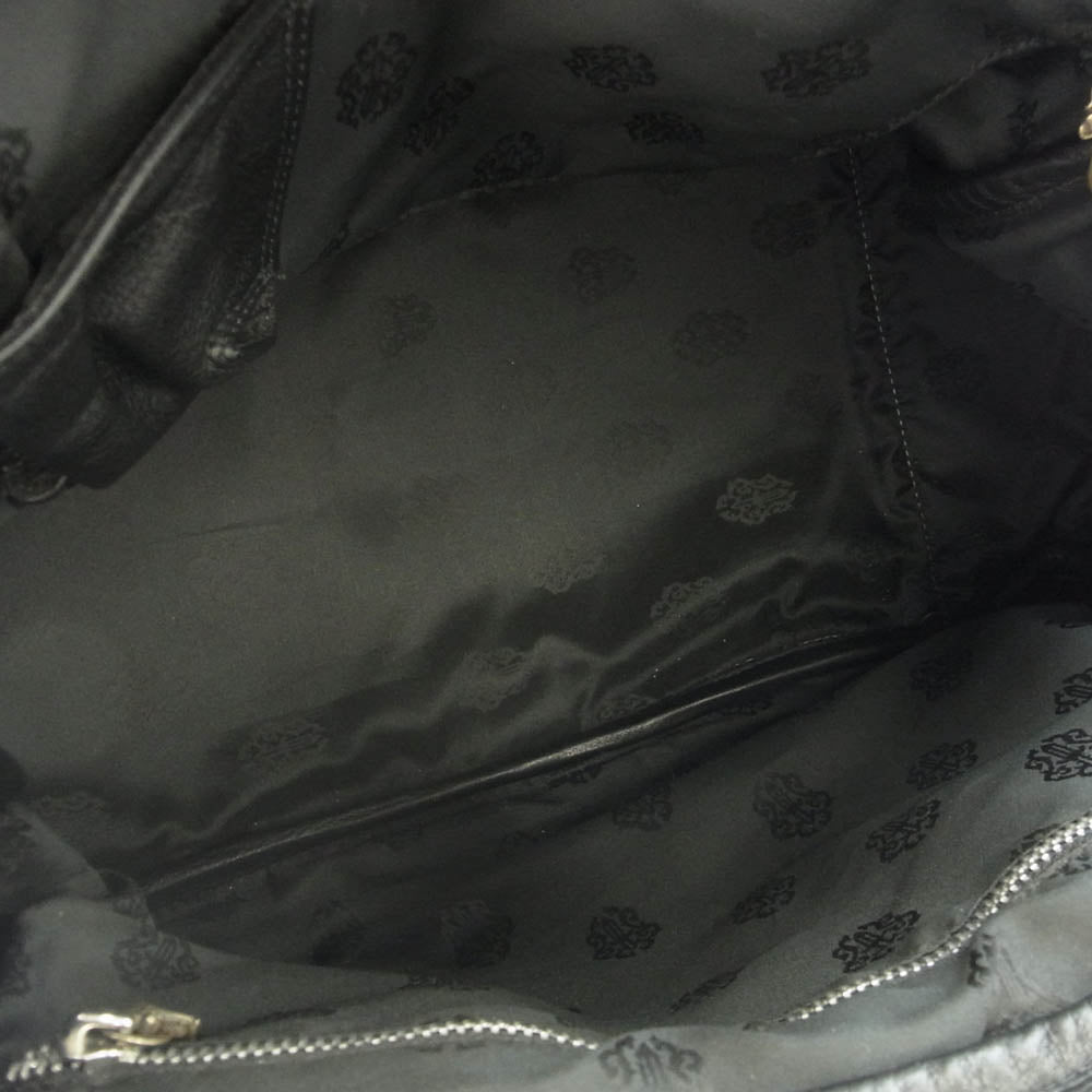 CHROME HEARTS クロムハーツ（原本無） MD GYM ジムバッグ 現行型 CHチャーム付き セメタリークロスパッチ ミディアム ヌバックレザー ボストンバッグ グリーン系【中古】