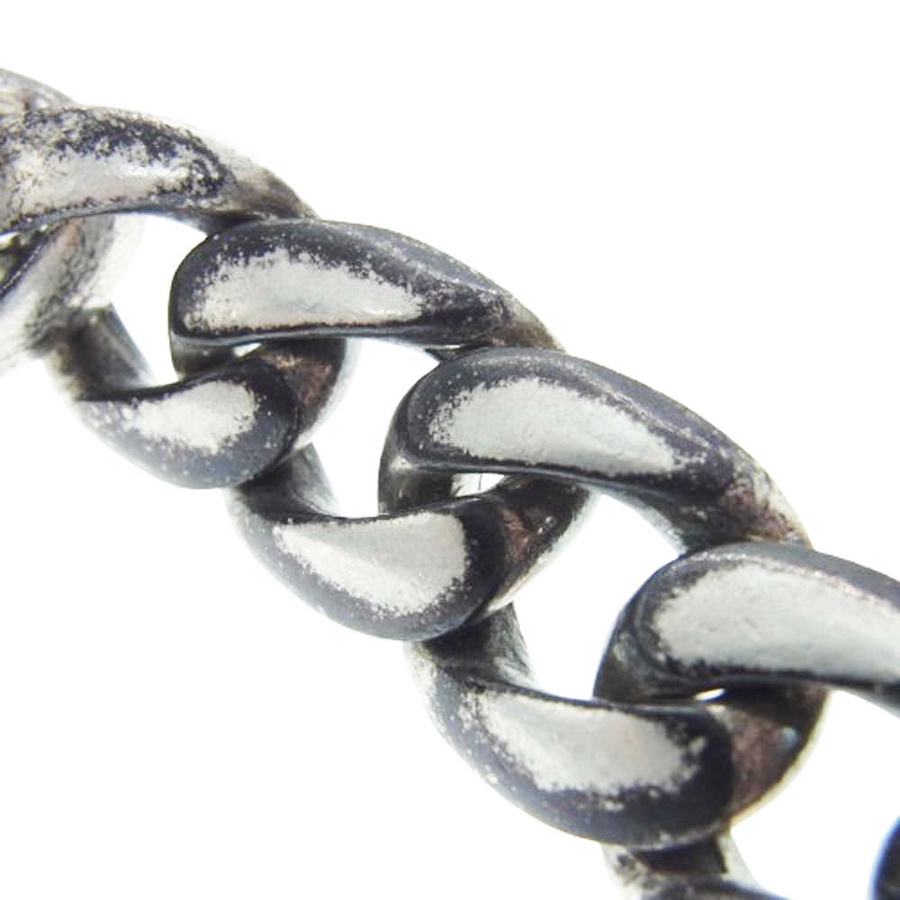 CHROME HEARTS クロムハーツ（原本無） ID FLRL HEART DBL FLRL DGGR オールドフローラルハート ダガーハート ダブル IDクラシック リンク ブレスレット【中古】