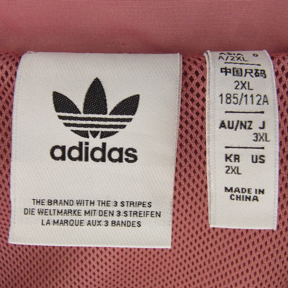 adidas アディダス IY7375 RUGBY POLO SHIRT ラグビーポロシャツ 長袖シャツ ピンク系 2XL【中古】