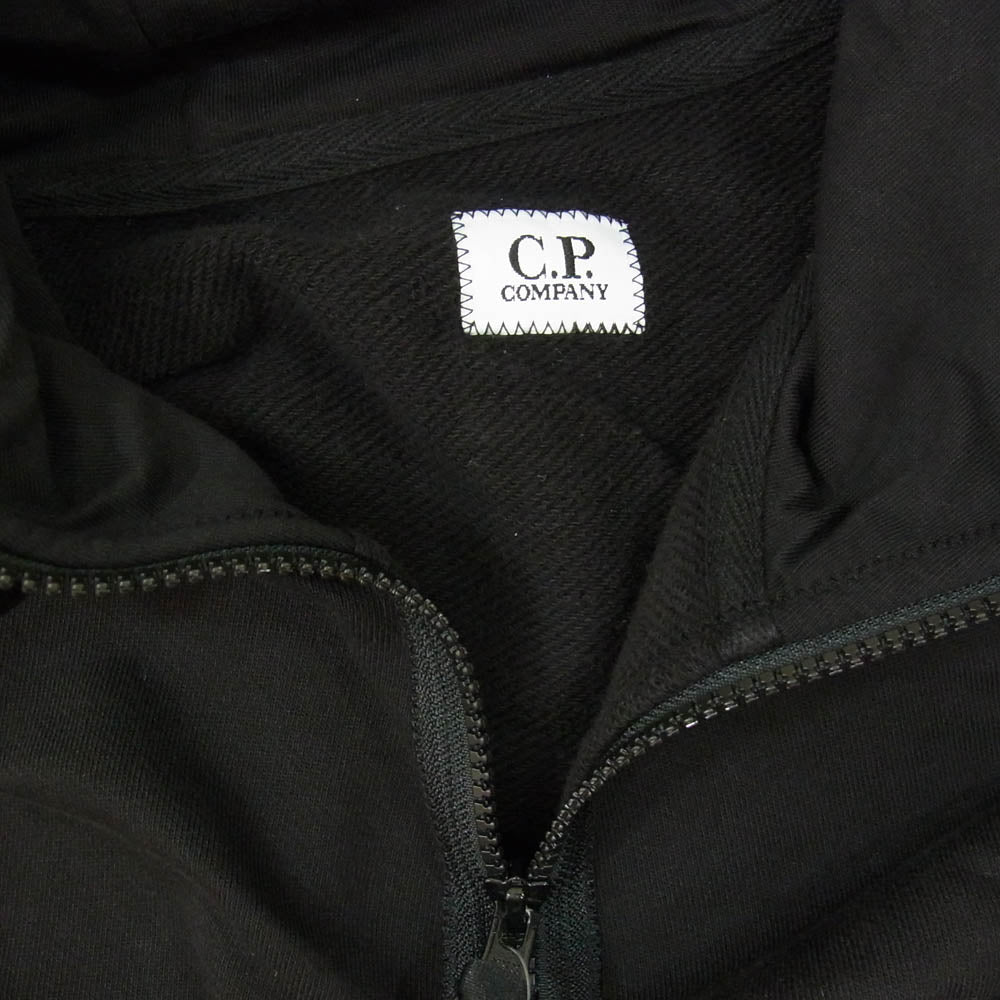 C.P.Company シーピーカンパニー 18CMS028A-005086W Zipped Hooded Sweatshirt ゴーグル フルジップ スウェット パーカー ブラック系 L【中古】