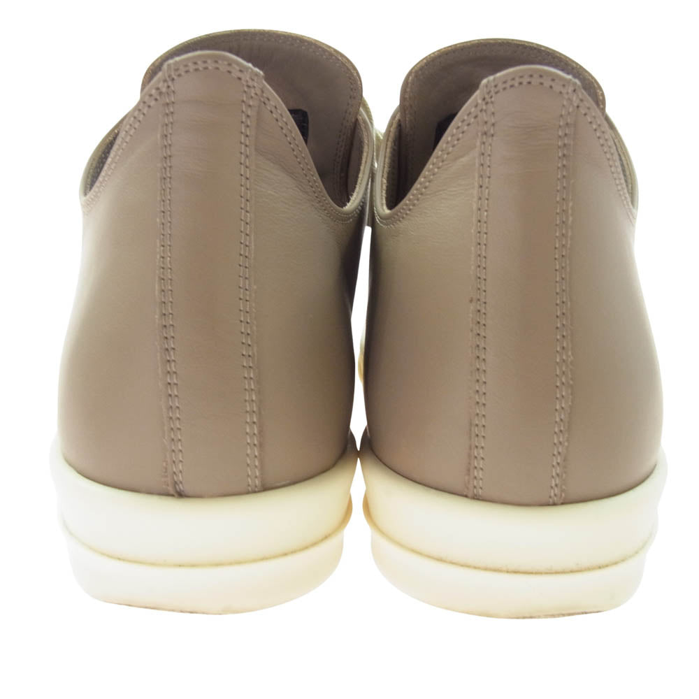 Rick Owens リックオウエンス RU01E5891 LCO LOW SNEAKS RAMONES スニーカーズ ラモーンズ レザー ローカット スニーカー ベージュ系 42【中古】