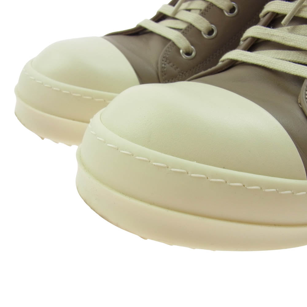 Rick Owens リックオウエンス RU01E5891 LCO LOW SNEAKS RAMONES スニーカーズ ラモーンズ レザー ローカット スニーカー ベージュ系 42【中古】