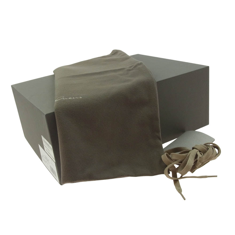 Rick Owens リックオウエンス RU01E5891 LCO LOW SNEAKS RAMONES スニーカーズ ラモーンズ レザー ローカット スニーカー ベージュ系 42【中古】