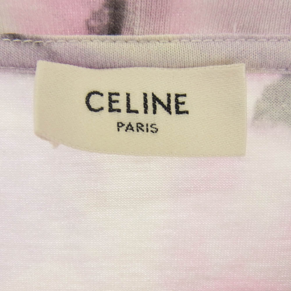 CELINE セリーヌ 23SS 2X59G649V LOOSE TIE DYE T SHIRT ジャージールーズ 半袖 Tシャツ マルチカラー系 XXL【中古】