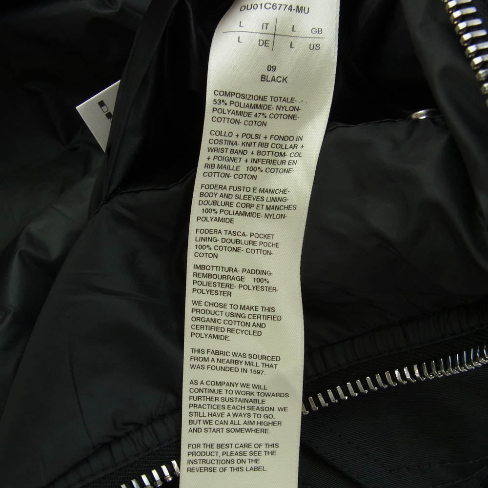 Rick Owens リックオウエンス DU01C6774-MU DRKSHDW Lido Flight Jacket フライト ジャケット ブラック系 L【中古】