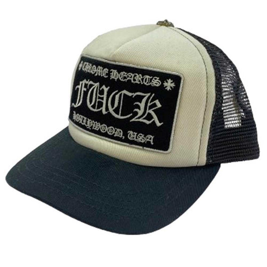 CHROME HEARTS クロムハーツ（原本無） ブラックシンフォニーギャランティ付属 FUCK TRUCKER CAP トラッカー キャップ ブラック系 23-60【中古】