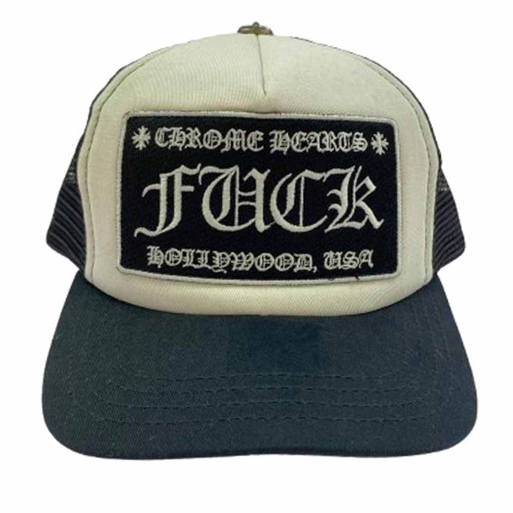 CHROME HEARTS クロムハーツ（原本無） ブラックシンフォニーギャランティ付属 FUCK TRUCKER CAP トラッカー キャップ ブラック系 23-60【中古】