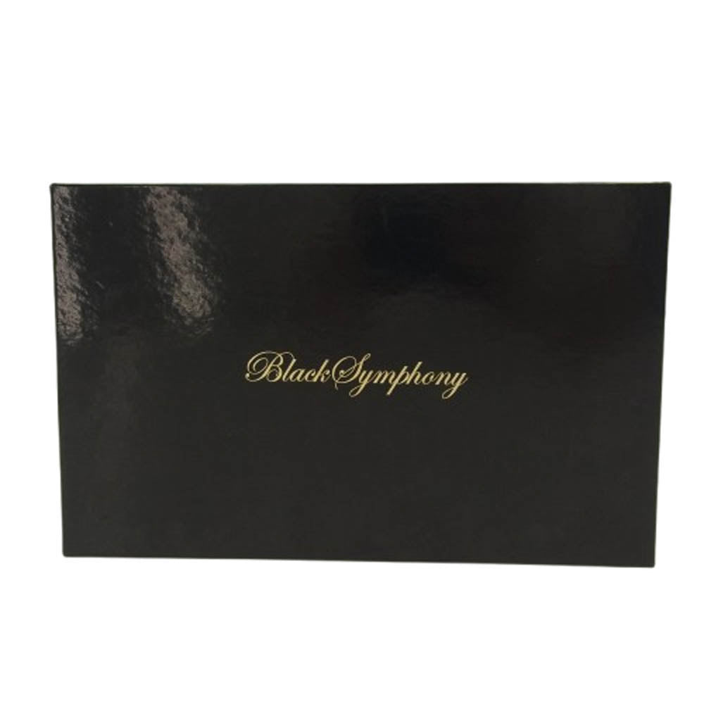 CHROME HEARTS クロムハーツ（原本無） ブラックシンフォニーギャランティ付属 JUDY WALLET ジュディ ウォレット ヘビーレザー クロスボタン ブラック系【中古】