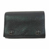 CHROME HEARTS クロムハーツ（原本無） ブラックシンフォニーギャランティ付属 3FOLD WALLET ３フォールド ウォレット ヘビーレザー クロスボタン クロスパッチ ブラック系【中古】
