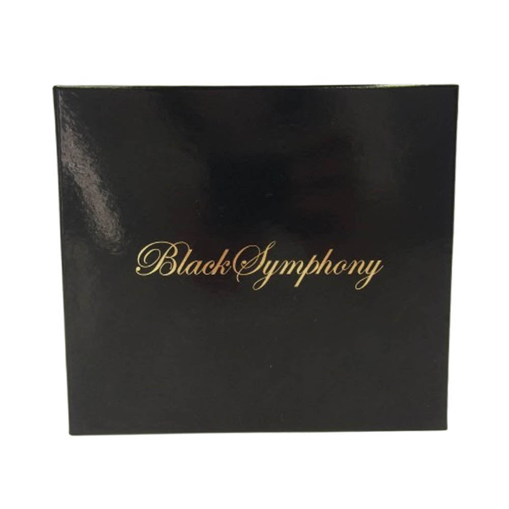 CHROME HEARTS クロムハーツ（原本無） ブラックシンフォニーギャランティ付属 3FOLD WALLET ３フォールド ウォレット ヘビーレザー クロスボタン クロスパッチ ブラック系【中古】