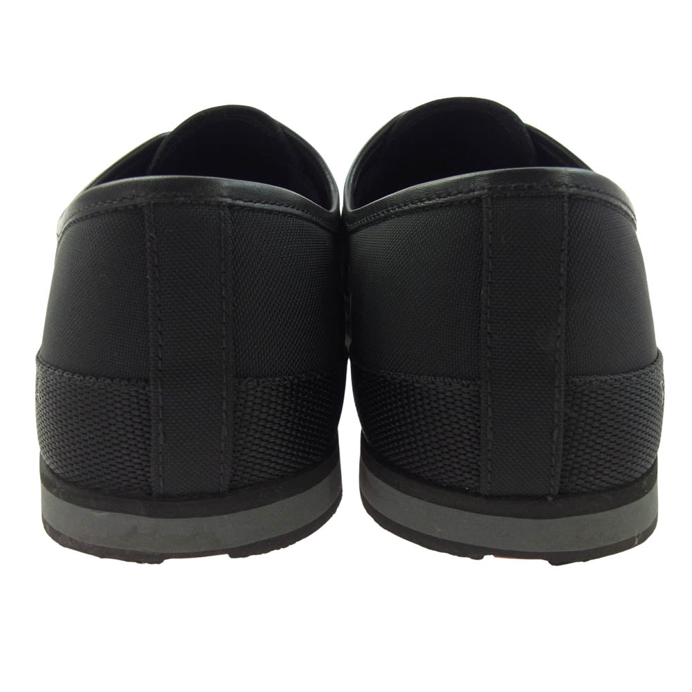 PRADA SPORTS プラダスポーツ 3114 レザー切替 ナイロン ローカットスニーカー ブラック系 4E【美品】【中古】