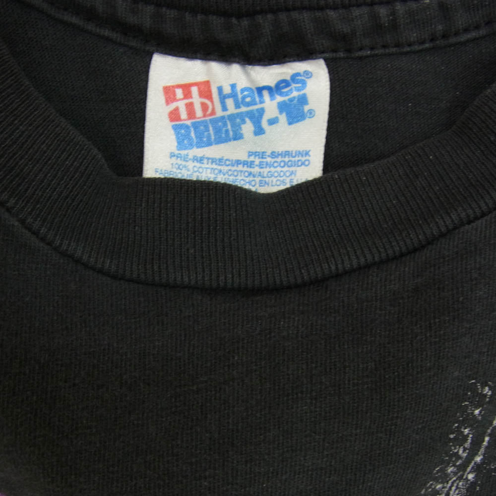 ヴィンテージ 90's Travis Tritt プリント Tシャツ バンドT 半袖カットソー ブラック系 XL【中古】