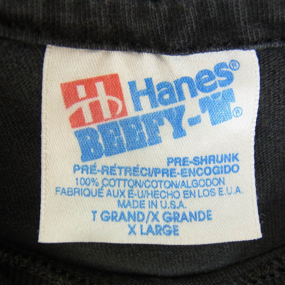 ヴィンテージ 90's Travis Tritt プリント Tシャツ バンドT 半袖カットソー ブラック系 XL【中古】