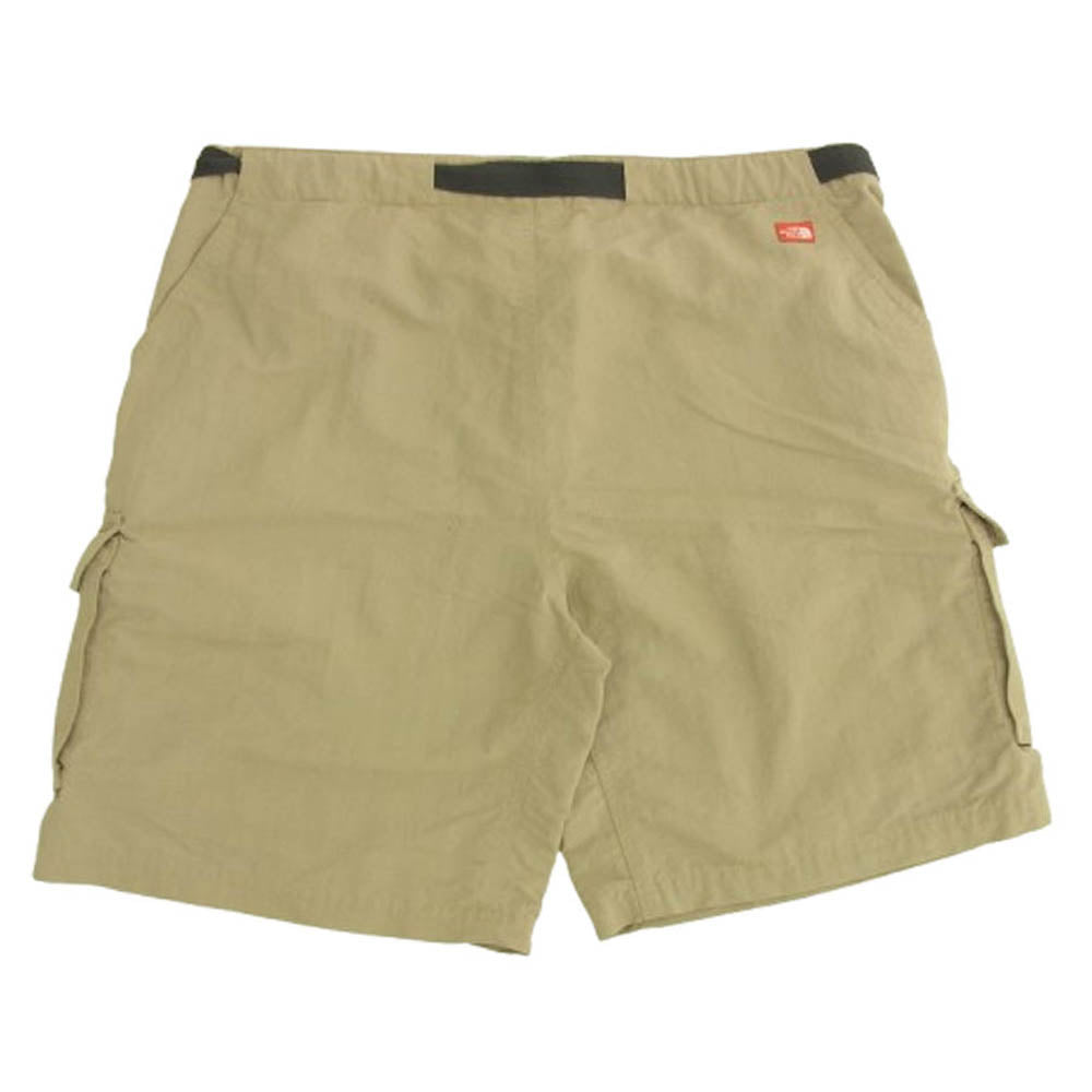 THE NORTH FACE ノースフェイス ナイロン カーゴショーツ ハーフパンツ ベージュ系 L【中古】