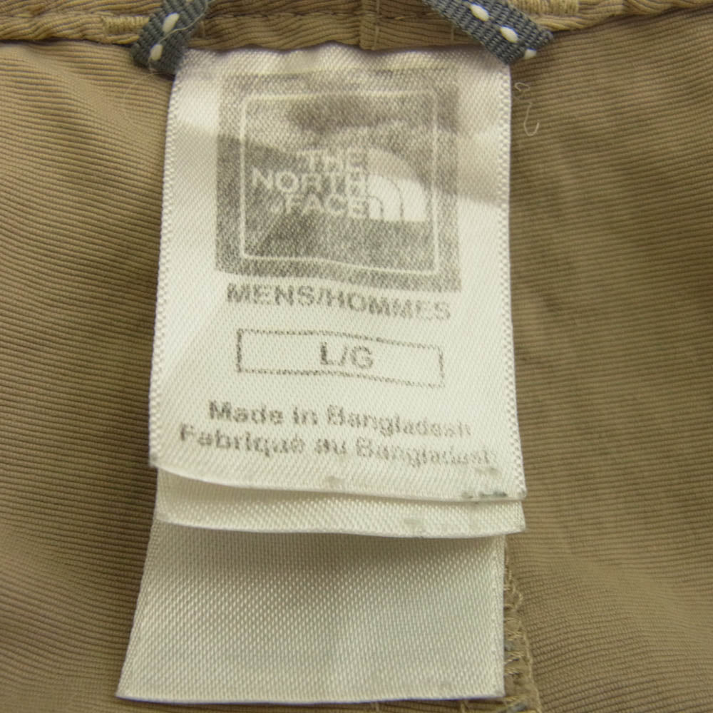 THE NORTH FACE ノースフェイス ナイロン カーゴショーツ ハーフパンツ ベージュ系 L【中古】