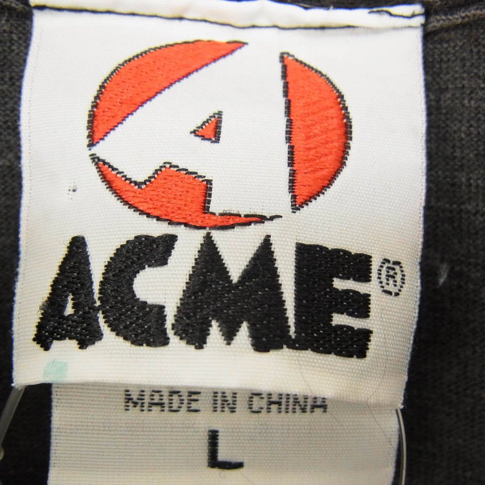 ヴィンテージ 1989 80s 90s ACMEボディ Ride the Lightning METALLICA メタリカ バンド Tシャツ ブラック系 L【中古】