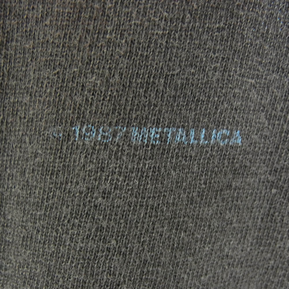 ヴィンテージ 1989 80s 90s ACMEボディ Ride the Lightning METALLICA メタリカ バンド Tシャツ ブラック系 L【中古】