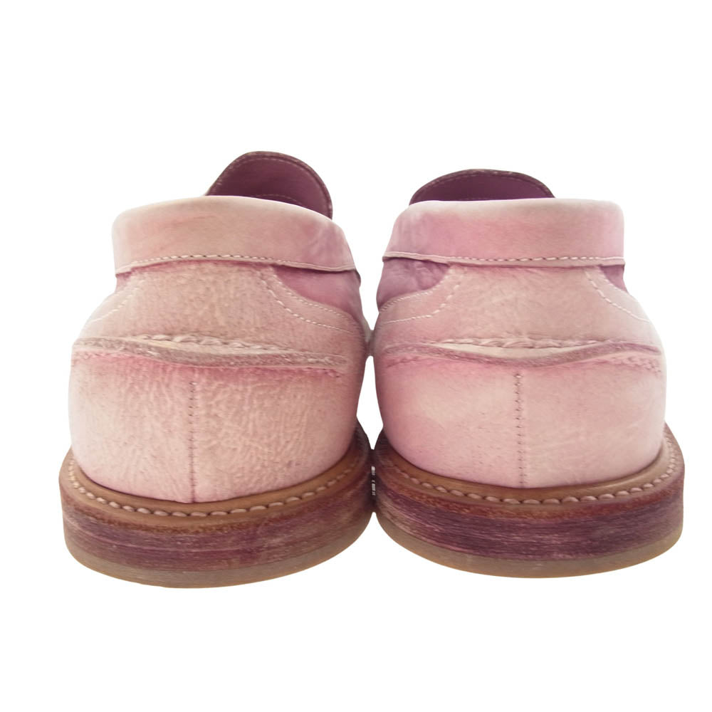 Hender Scheme エンダースキーマ slouchy ローファー Uチップ カウレザー ピッグレザー シューズ 革靴 ピンク系【中古】