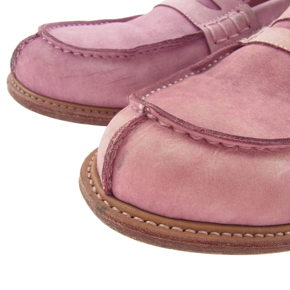 Hender Scheme エンダースキーマ slouchy ローファー Uチップ カウレザー ピッグレザー シューズ 革靴 ピンク系【中古】